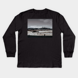 Fairplay Colorado Mountains Landscape Photography V4 Kids Long Sleeve T-Shirt